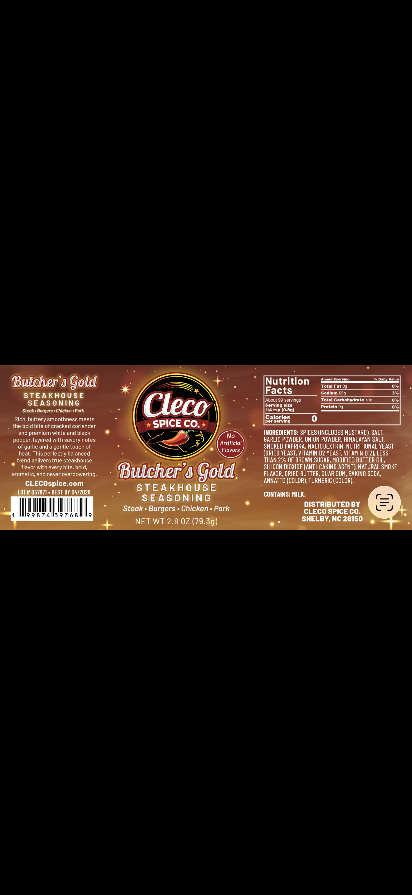 Butcher's Gold - Try Me Size (2.8 Ounce Net Weight)